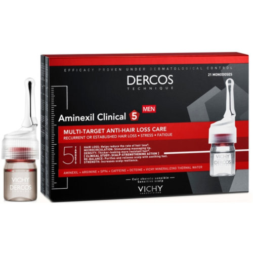 Dercos aminexil clinical 5 hombre (21 monodosis 6 ml)