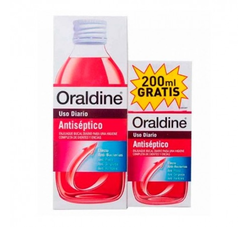 Oraldine antiseptico (pack 400 ml +200 ml)