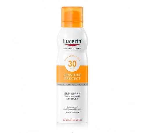Eucerin sun protection 30 spray transparente - dry touch sensitive protect (200 ml)