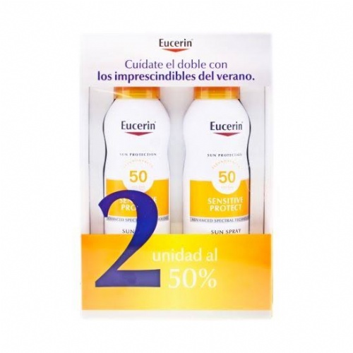 Eucerin sun protection 50 spray transparente - dry touch sensitive protect (200 ml)