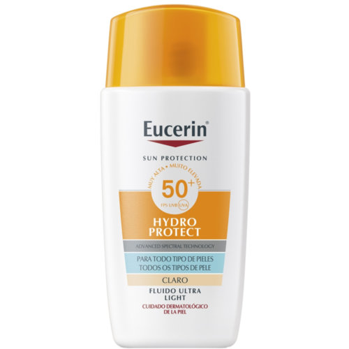 Eucerin sun hydroprotect fluido ultra light spf 50+  1 tubo 50 ml tono claro