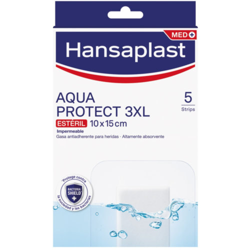 Aposito esteril hansaplast aqua protect 5 unidades 15 x 10 cm talla 3xl - aposito esteril