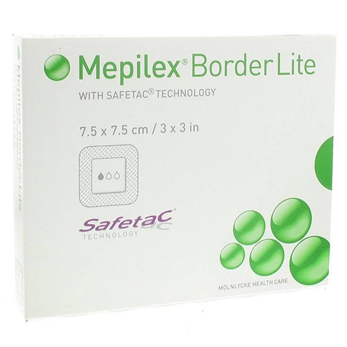 Mepilex border lite - aposito esteril (7,5 x 7,5 cm 1 u)