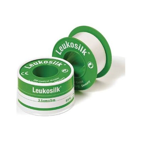 Esparadrapo hipoalergico - leukosilk (5 x 2,5 cm 12 u)