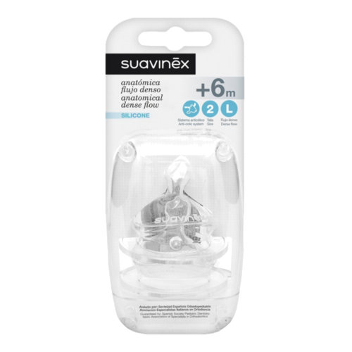 Tetina silicona anatomica - suavinex (talla 2 l 2 unidades)