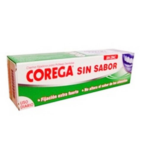 Corega crema extra fuerte sin sabor - adhesivo protesis dental (40 ml)