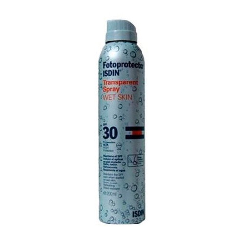 Fotoprotector isdin spf-30 spray transparente - wet skin (200 ml)