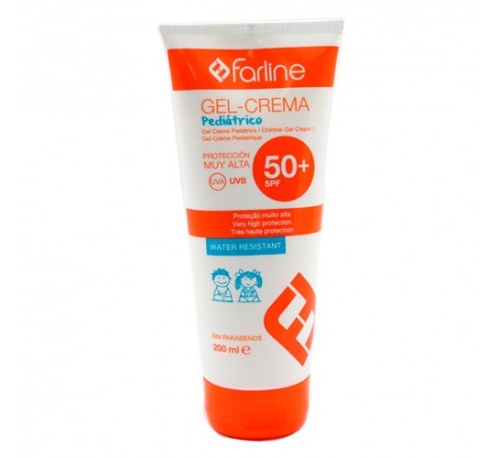 Farline gel crema solar spf 50+ pediatrica (1 envase 200 ml)