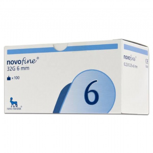 Aguja de insulina - novofine tip etw (32 g (0,23/5 mm  x 6 mm) 100 u)