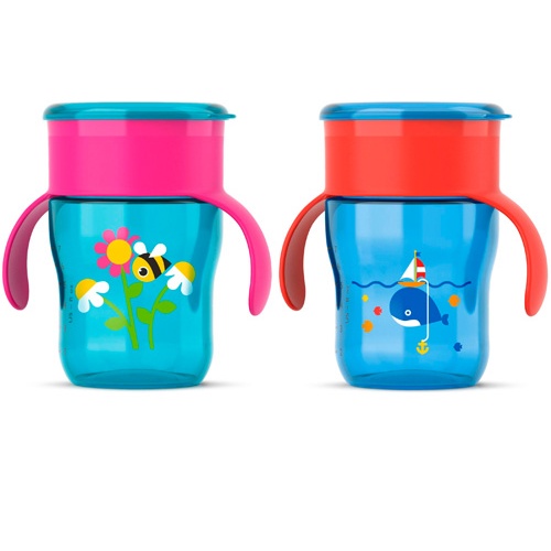 Taza primera de crecimiento - philips avent (260 ml 12 m+)