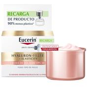 Eucerin hyaluron filler + elasticity rose dia fp 30  1 envase 50 ml refill