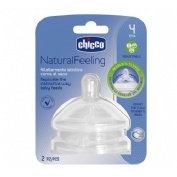 Tetina silicona - chicco nf flujo regulable (4 m+ 2 u)