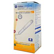 Tampones 100% algodon - farmaconfort con aplicador (regular 16 u)