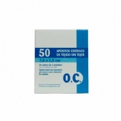 Oc compresa esteril tejido sin tejer (7.5cm x 7.5 cm 50 u)
