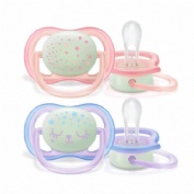 Chupete silicona - philips avent nocturno (0- 6 m rosa 2 chupetes)