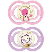 Chupete silicona fisiologico - mam perfect night (+ 6 meses 2 unidades)