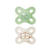 Chupete silicona - mam start pure (+0 meses 2 unidades color neutro)