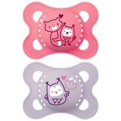 Chupete silicona - mam original pure (2 - 6 meses 2 unidades color rosa)