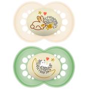 Chupete silicona - mam original pure night (+16 meses 2 unidades color neutro)