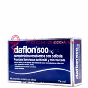DAFLON 500 MG COMPRIMIDOS RECUBIERTOS CON PELÍCULA, 60 comprimidos