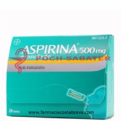 ASPIRINA 500 mg GRANULADO , 20 sobres