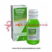 TANTUM VERDE 1,5 mg/ml SOLUCION PARA GARGARISMOS Y ENJUAGUE BUCAL , 1 frasco de 240 ml