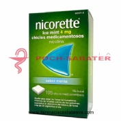 NICORETTE ICE MINT 4 mg CHICLES MEDICAMENTOSOS, 105 chicles