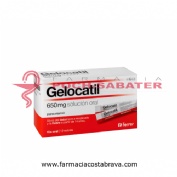GELOCATIL 650 mg SOLUCION ORAL, 12 sobres