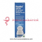 IBUDOL ROLL-ON 50 MG/G GEL ENVASE CON APLICADOR DE BOLA , 1 tubo de 60 g