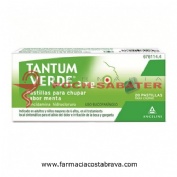 TANTUM VERDE 3 mg PASTILLAS PARA CHUPAR SABOR MENTA, 20 pastillas (PE/Papel/Al)