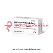 ORALSONE  ADULTOS 2,5 mg COMPRIMIDOS PARA CHUPAR, 12 comprimidos
