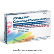 REACTINE CETIRIZINA/PSEUDOEFEDRINA 5mg/120mg COMPRIMIDOS DE LIBERACION PROLONGADA , 14 comprimidos