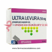 ULTRA-LEVURA 250 MG POLVO PARA SUSPENSION ORAL , 20 sobres