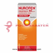 NUROFEN PEDIATRICO 40 MG/ML SUSPENSION ORAL SABOR FRESA, 1 frasco de 150 ml