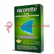 NICORETTE 2 mg CHICLES MEDICAMENTOSOS, 30 chicles