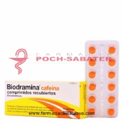 BIODRAMINA CAFEINA COMPRIMIDOS RECUBIERTOS , 12 comprimidos