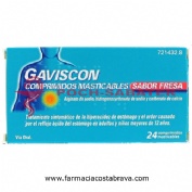 GAVISCON COMPRIMIDOS MASTICABLES SABOR FRESA,24 comprimidos