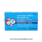 NORMOSTOP CAFEINA 50 MG/50 MG COMPRIMIDOS RECUBIERTOS CON PELICULA, 12 comprimidos (Blister Al/PA-Al