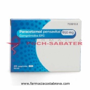 PARACETAMOL PENSAVITAL 650 MG COMPRIMIDOS EFG, 20 comprimidos