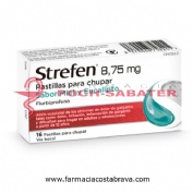 STREFEN 8,75 MG PASTILLAS PARA CHUPAR SABOR MIEL Y EUCALIPTO, 16 pastillas
