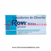 SUPOSITORIOS DE GLICERINA ROVI NIÑOS, 12 supositorios