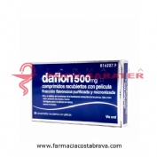 DAFLON 500 MG COMPRIMIDOS RECUBIERTOS CON PELÍCULA, 30 comprimidos