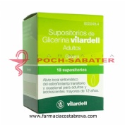 SUPOSITORIOS DE GLICERINA VILARDELL ADULTOS, 18 supositorios