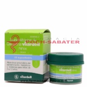 SUPOSITORIOS DE GLICERINA VILARDELL NIÑOS, 18 supositorios