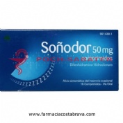 SOÑODOR DIFENHIDRAMINA 50 mg COMPRIMIDOS , 16 comprimidos
