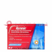 RENNIE 680 MG/80 MG COMPRIMIDOS MASTICABLES CON SACAROSA , 48 comprimidos
