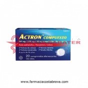ACTRON COMPUESTO 267 MG/133 MG/40 MG COMPRIMIDOS EFERVESCENTES , 20 comprimidos