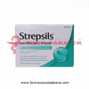STREPSILS pastillas para chupar sabor menta , 24 pastillas