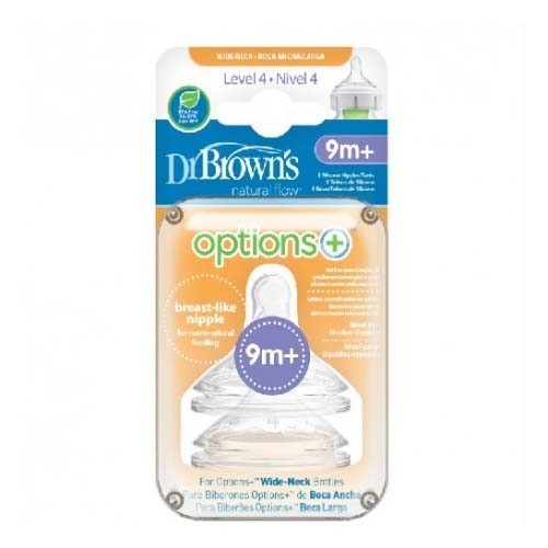TETINA SILICONA BOCA ANCHA - DR BROWN´S NATURAL FLOW (COMILON N4 3 U)