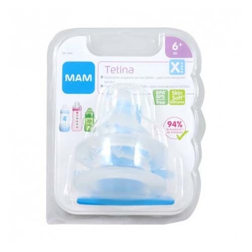 Tetina silicona flujo extra rapido - mam teat x (+ 6 meses)
